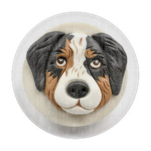 Australian Shepherd Dog 3D Inspired Cutting Board