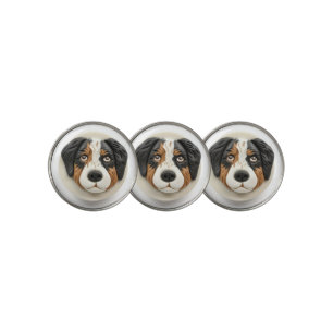 Australian Shepherd Dog 3D Inspired Golf Ball Marker