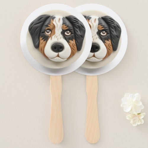 Australian Shepherd Dog 3D Inspired Hand Fan