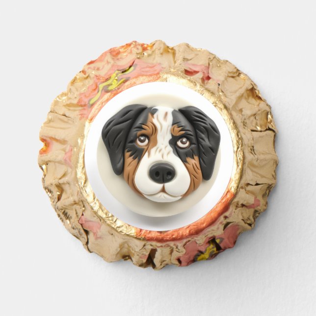 Australian Shepherd Dog 3D Inspired Reese's Peanut Butter Cups (Front)