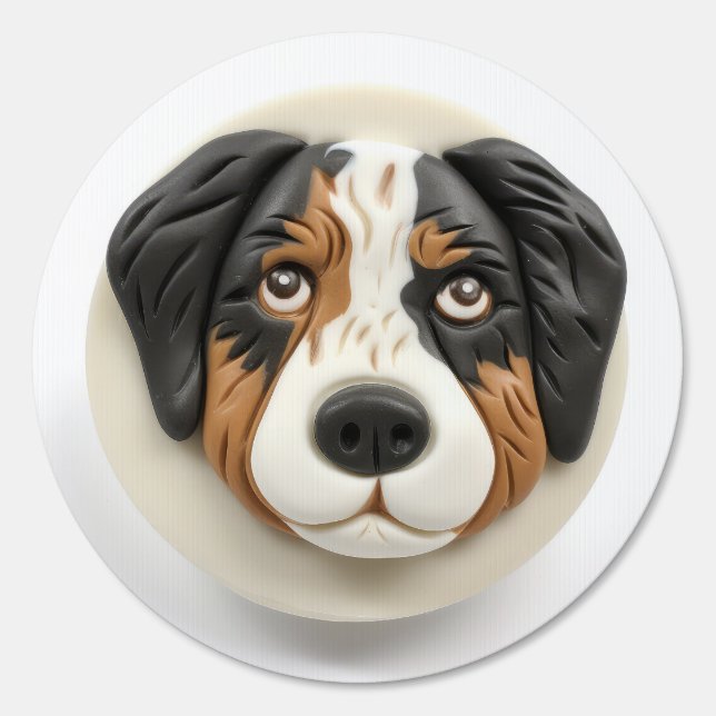 Australian Shepherd Dog 3D Inspired Sign (Front)