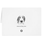 Australian Shepherd dog art Cards (Back Horizontal)