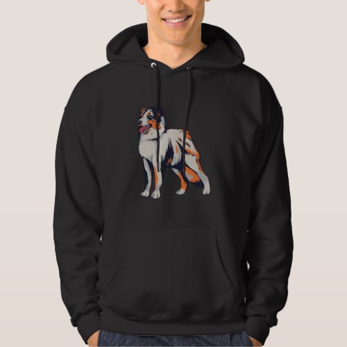 Australian Shepherd Dog Aussie Farm Dog Hoodie