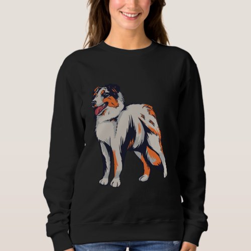 Australian Shepherd Dog Aussie Farm Dog Sweatshirt