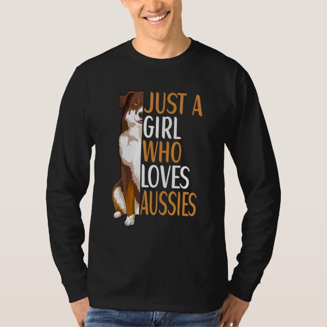 Australian Shepherd Dog Aussie Owner T-Shirt (Front)