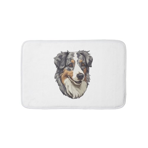 Australian shepherd Dog   Bath Mat