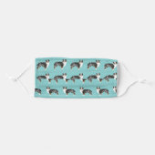 Australian Shepherd dog blue merle Adult Cloth Face Mask (Front, Folded)