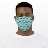 Australian Shepherd dog blue merle Adult Cloth Face Mask (Worn)