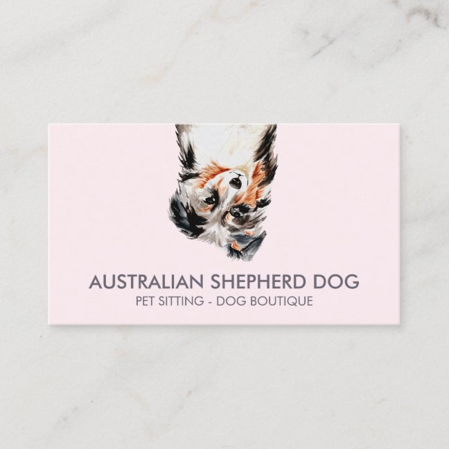 Australian Shepherd Dog Business Card