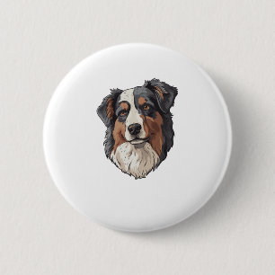 Australian shepherd Dog Button