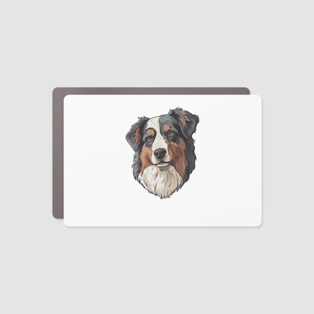 Australian shepherd Dog   Car Magnet (Front)