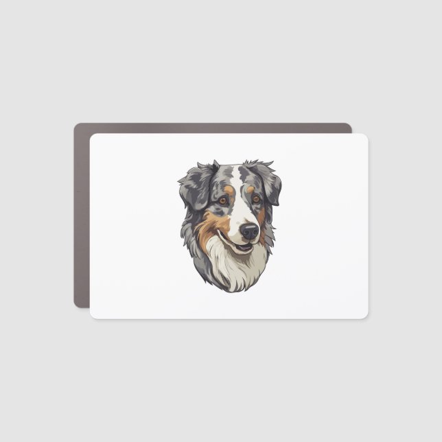 Australian shepherd Dog   Car Magnet (Front)