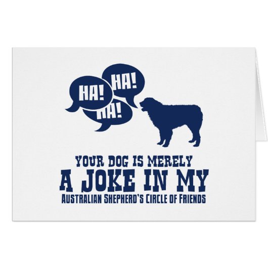Australian Shepherd Dog Cards (Front Horizontal)