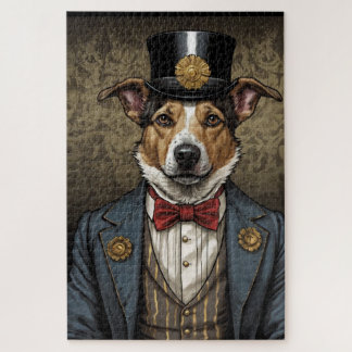Australian shepherd dog costume bow tie jigsaw puzzle