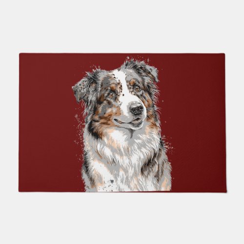 Australian Shepherd Dog  Doormat