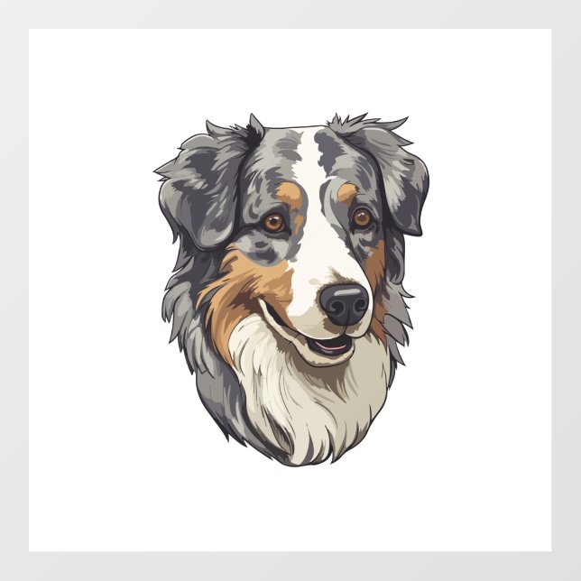 Australian shepherd Dog   Floor Decals (Front)