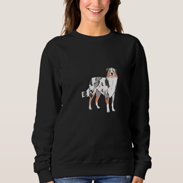 Australian Shepherd Dog Funny Design Premium Sweatshirt (Front)
