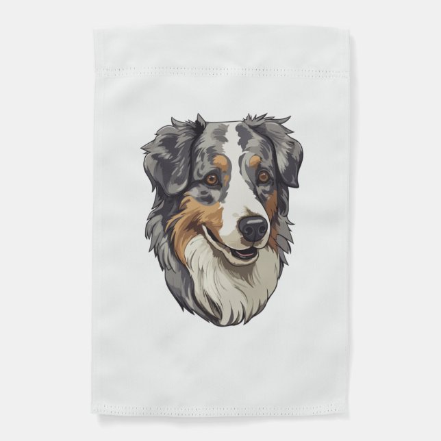 Australian shepherd Dog   Garden Flag (Front)
