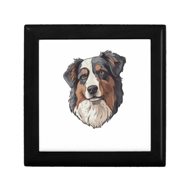 Australian shepherd Dog   Gift Box (Front)