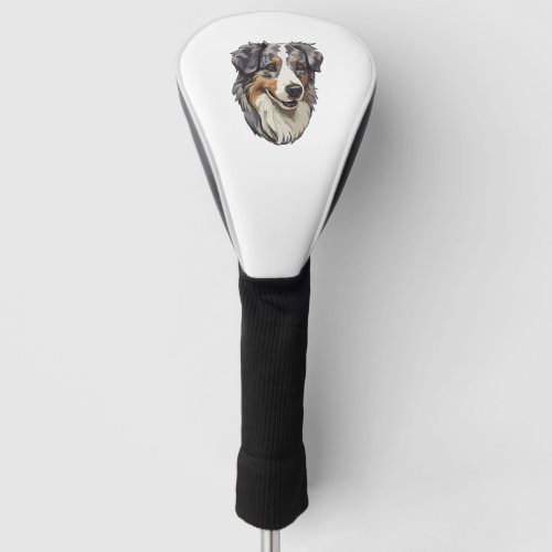 Australian shepherd Dog   Golf Head Cover