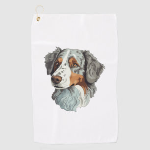 Australian shepherd Dog   Golf Towel