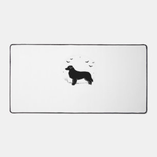 Australian Shepherd Dog – Halloween Moon Silhouett Desk Mat