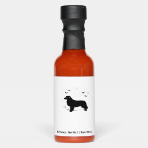 Australian Shepherd Dog � Halloween Moon Silhouett Hot Sauces