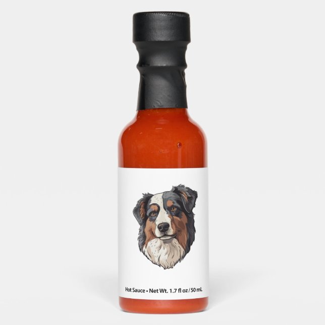 Australian shepherd Dog   Hot Sauces (Front)
