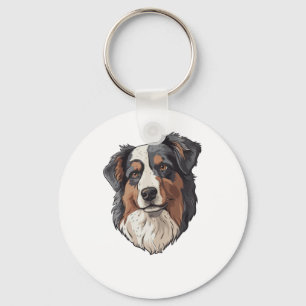 Australian shepherd Dog   Keychain