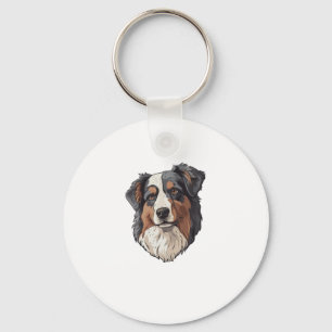 Australian shepherd Dog Keychain