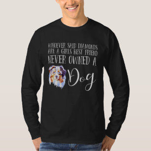 Australian Shepherd  Dog Love Miniature Love My Au T-Shirt