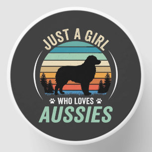 Australian Shepherd Dog Lover Retro Sunset Aussies Mini Candle Favors