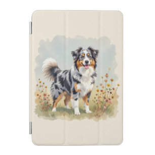 Australian Shepherd Dog Merle Long Tail iPad Mini Cover