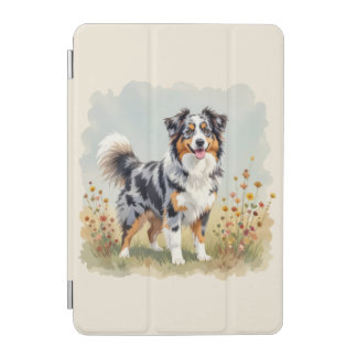Australian Shepherd Dog Merle Long Tail iPad Mini Cover