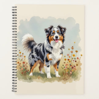 Australian Shepherd Dog Merle Long Tail Planner