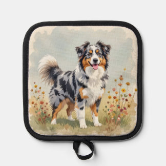 Australian Shepherd Dog Merle Long Tail Pot Holder