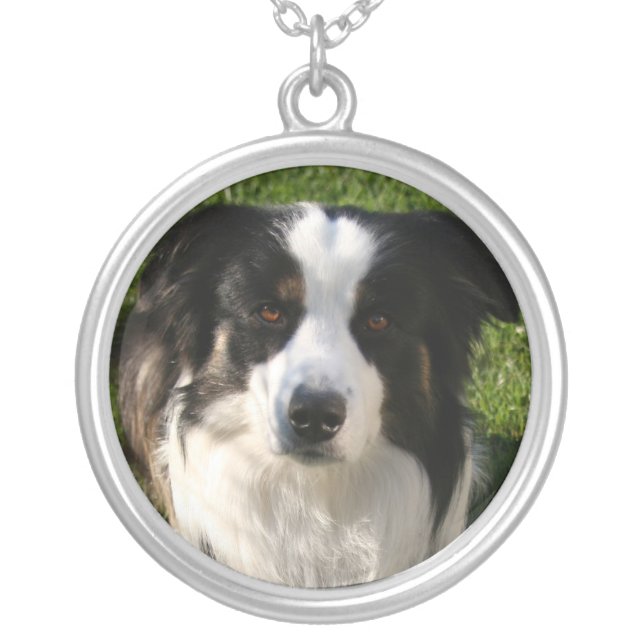 Australian Shepherd Dog Photo Necklace (Front)