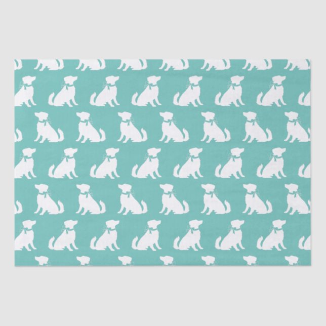 Australian Shepherd Dog Puppy Tissue Paper (Front)