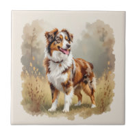 Australian Shepherd Dog Red Merle Aussie