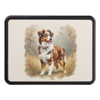 Australian Shepherd Dog Red Merle Aussie Hitch Cover