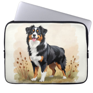 Australian Shepherd Dog Red Merle Aussie Laptop Sleeve