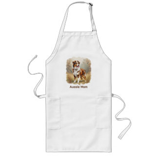 Australian Shepherd Dog Red Merle Aussie Long Apron