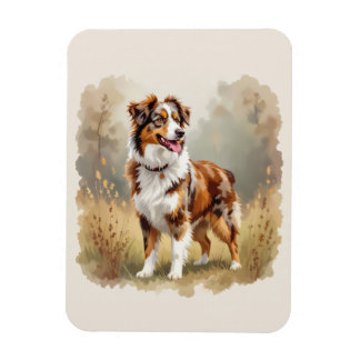 Australian Shepherd Dog Red Merle Aussie Magnet