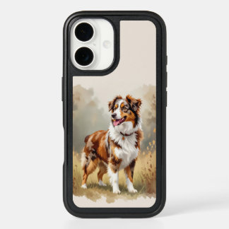 Australian Shepherd Dog Red Merle Aussie iPhone 16 Case