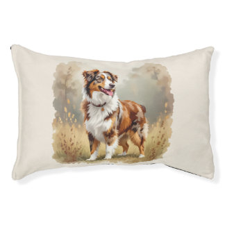 Australian Shepherd Dog Red Merle Aussie Pet Bed