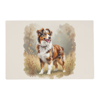 Australian Shepherd Dog Red Merle Aussie Placemat