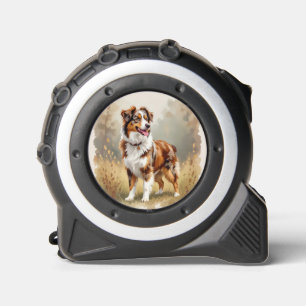 Australian Shepherd Dog Red Merle Aussie Tape Measure