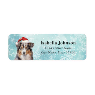 Australian Shepherd Dog Return Address Labels