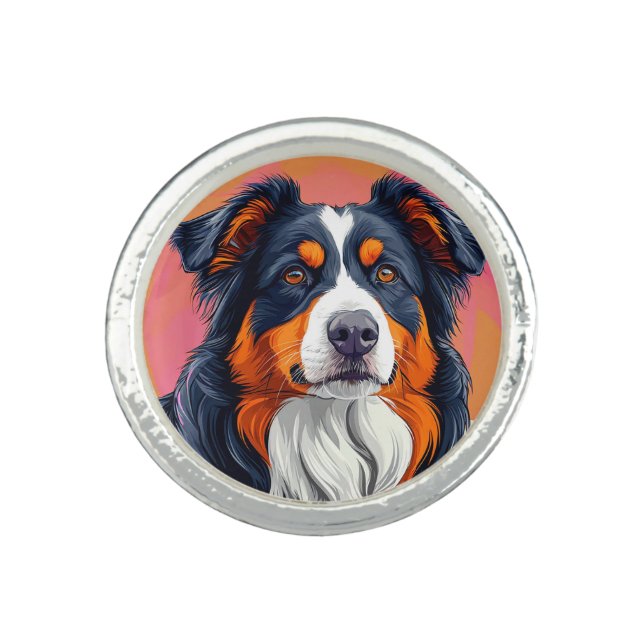 Australian Shepherd dog Ring (Front)