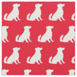 Australian Shepherd Dog Silhouette Pet Aussie Red Fabric